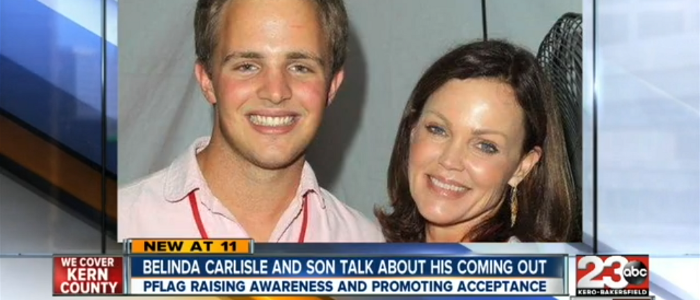 Belinda Carlisle and her son James Duke Mason