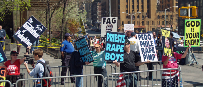 Westboro Baptist Church in New York by David Shankbone