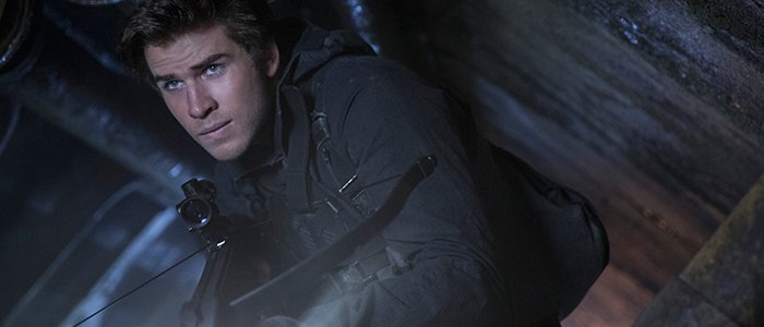 Liam Hemsworth stars as ‘Gale Hawthorne’ in The Hunger Games: Mockingjay - Part 2. Photo by : Murray Close