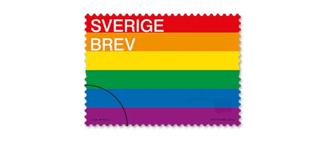 Sweden Rainbow Flag Stamp
