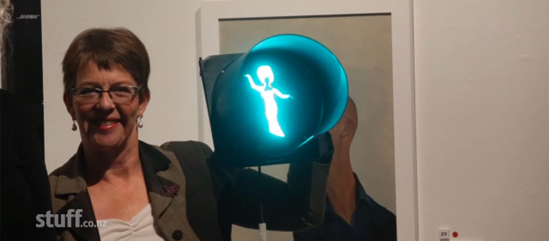 Carmen Carmen Rupe pedestrian light