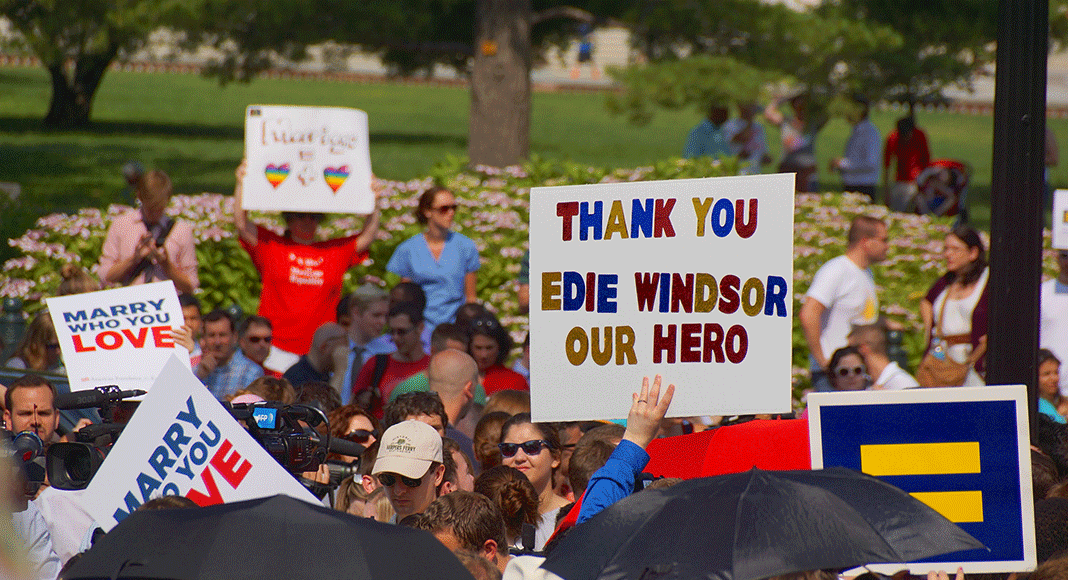 Marriage equality support_sign thanking Edith Windsor
