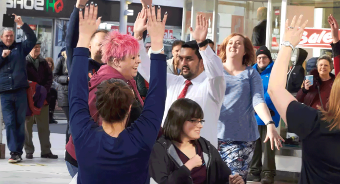 Flashmob - Hate crime - Bury