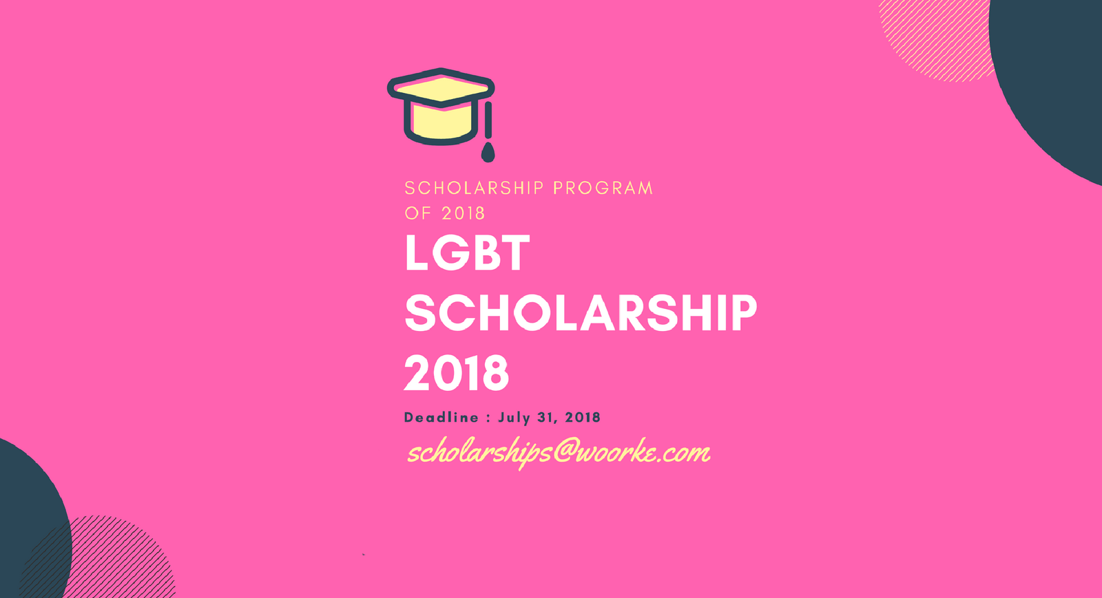 Woorke SEO LGBT Gay Annual Scholarship Program 2018