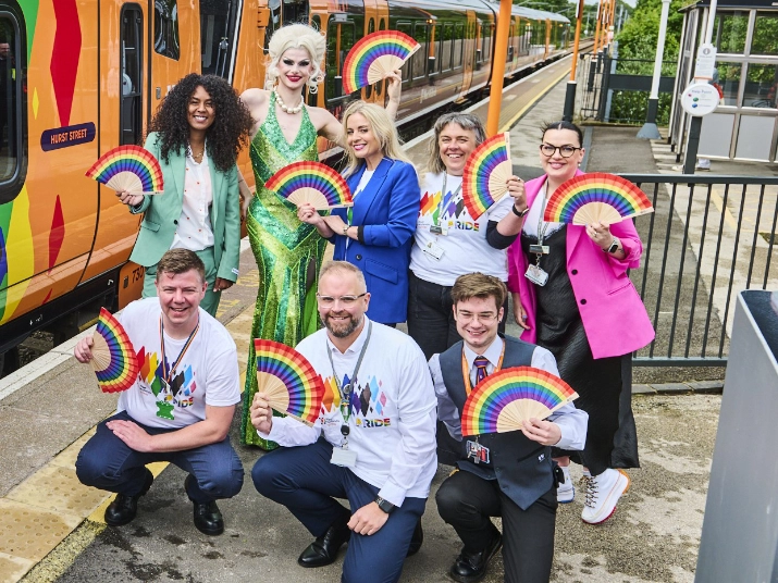 Ryan Mason - lower centre Photo by West Midlands Railway (WMR)